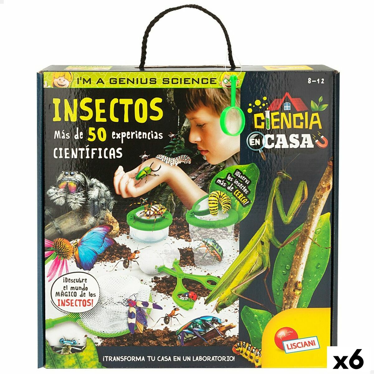 Vetenskapsspel Lisciani Insectos ES (6 antal)-Leksaker och spel, Lärande och utbildning-Lisciani-peaceofhome.se