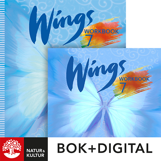 Wings 7 Workbook Paket Bok+Digital-Digitala böcker-Natur & Kultur Digital-peaceofhome.se