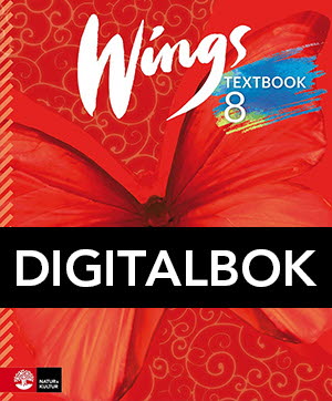 Wings 8 Textbook Digitalbok-Digitala böcker-Natur & Kultur Digital-peaceofhome.se