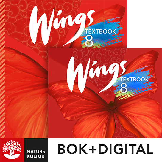 Wings 8 Textbook Paket Bok+Digital-Digitala böcker-Natur & Kultur Digital-peaceofhome.se