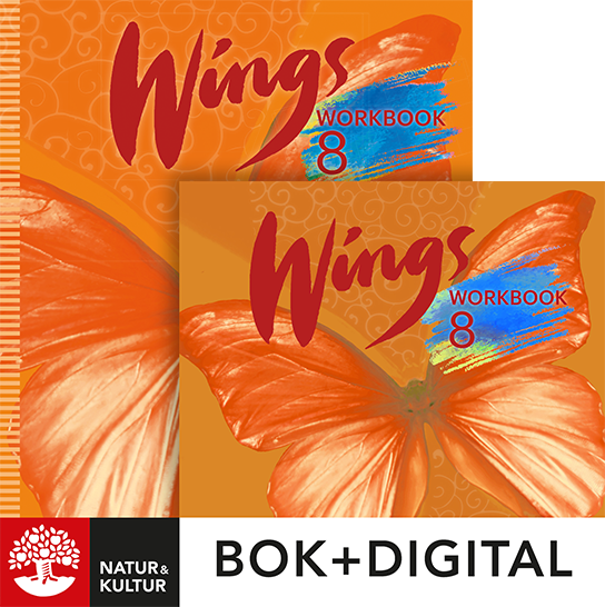 Wings 8 Workbook Paket Bok+Digital-Digitala böcker-Natur & Kultur Digital-peaceofhome.se