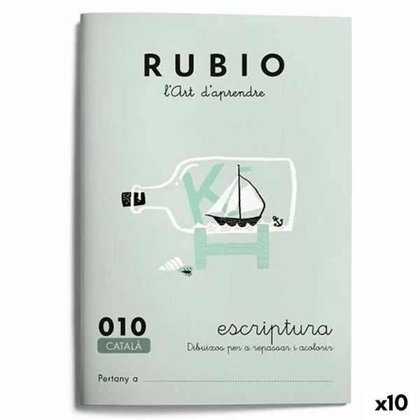 Writing and calligraphy notebook Rubio Nº10 Katalanska A5 20 Blad (10 antal)-Kontor och Kontorsmaterial, Pappersprodukter för kontoret-Rubio-peaceofhome.se