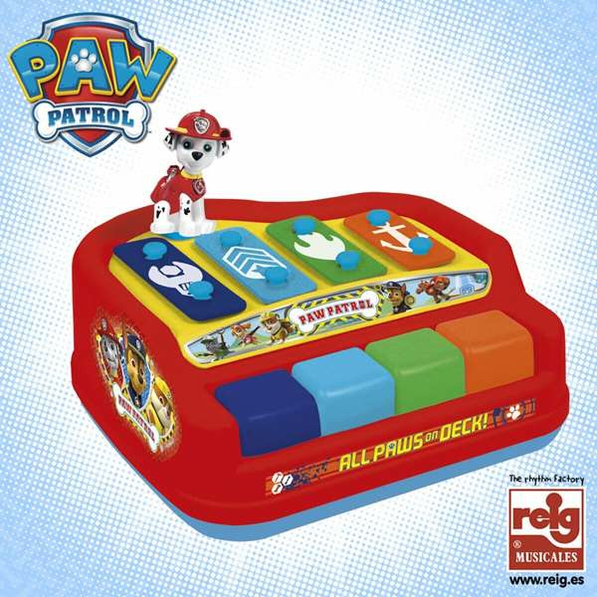 Xylofon The Paw Patrol Plast Barn 20 x 15 x 15 cm-Leksaker och spel, Barns Musikinstrument-The Paw Patrol-peaceofhome.se