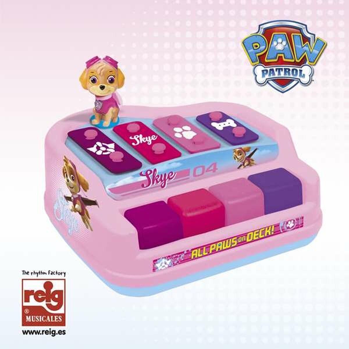 Xylofon The Paw Patrol Plast Barn 20 x 15 x 15 cm-Leksaker och spel, Barns Musikinstrument-The Paw Patrol-peaceofhome.se