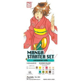 ZIG Manga start set Japanese girl-Konstnärsmaterial-Klevrings Sverige-peaceofhome.se