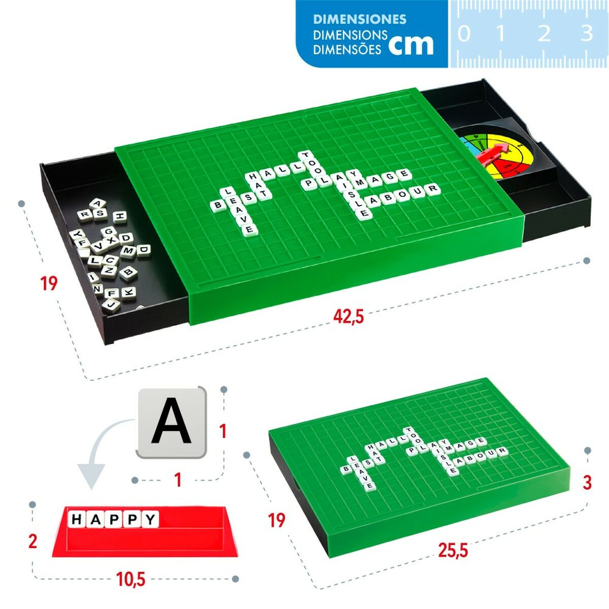 ordspel CB Games 25,5 x 3 x 19 cm (6 antal)-Leksaker och spel, Spel och tillbehör-CB Games-peaceofhome.se