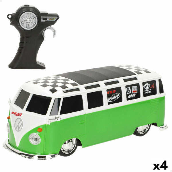Radiostyrd bil Volkswagen COMBI 20 x 8 x 9 cm (4 antal)-Leksaker och spel, Fordon-Volkswagen-peaceofhome.se