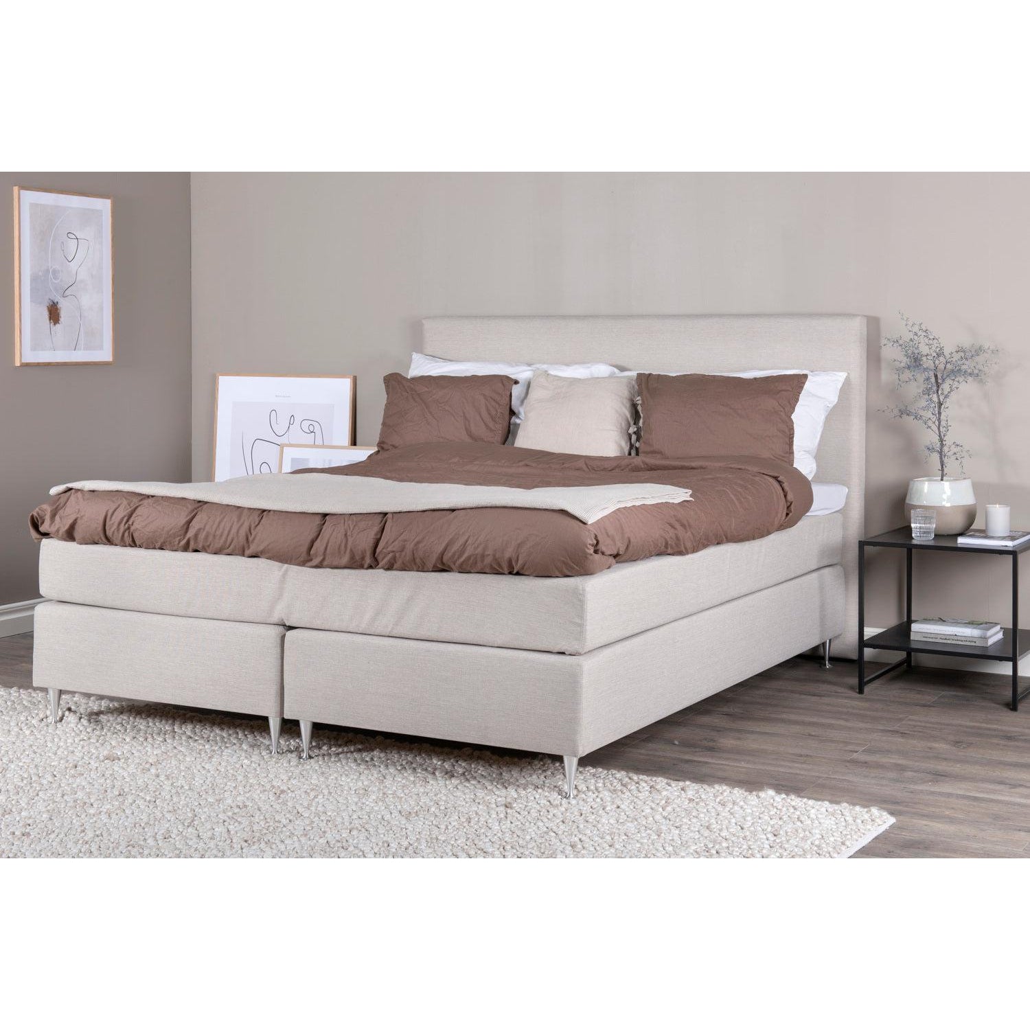 ALVIK Sänggavel Beige - 160 cm-Sänggavel-Venture Home-peaceofhome.se