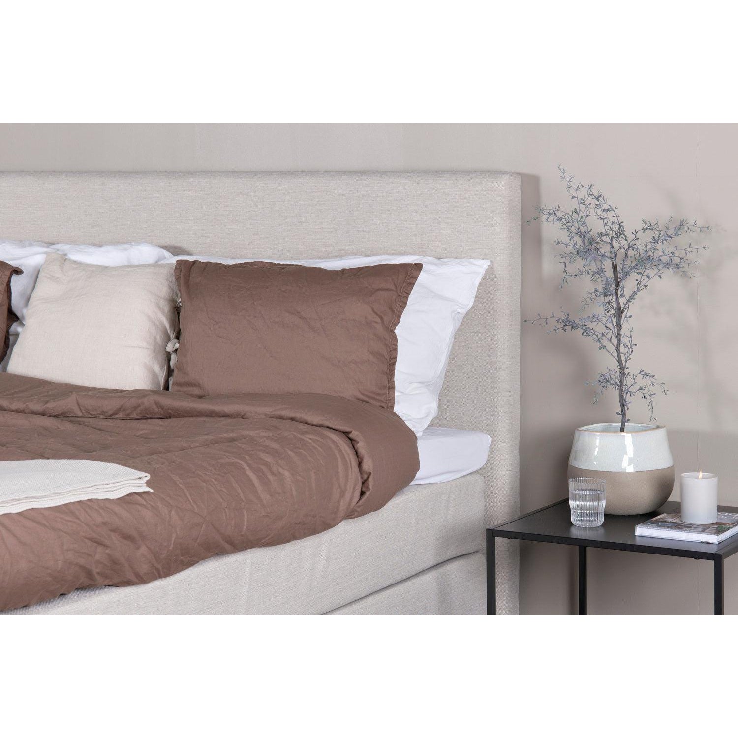 ALVIK Sänggavel Beige - 180 cm-Sänggavel-Venture Home-peaceofhome.se