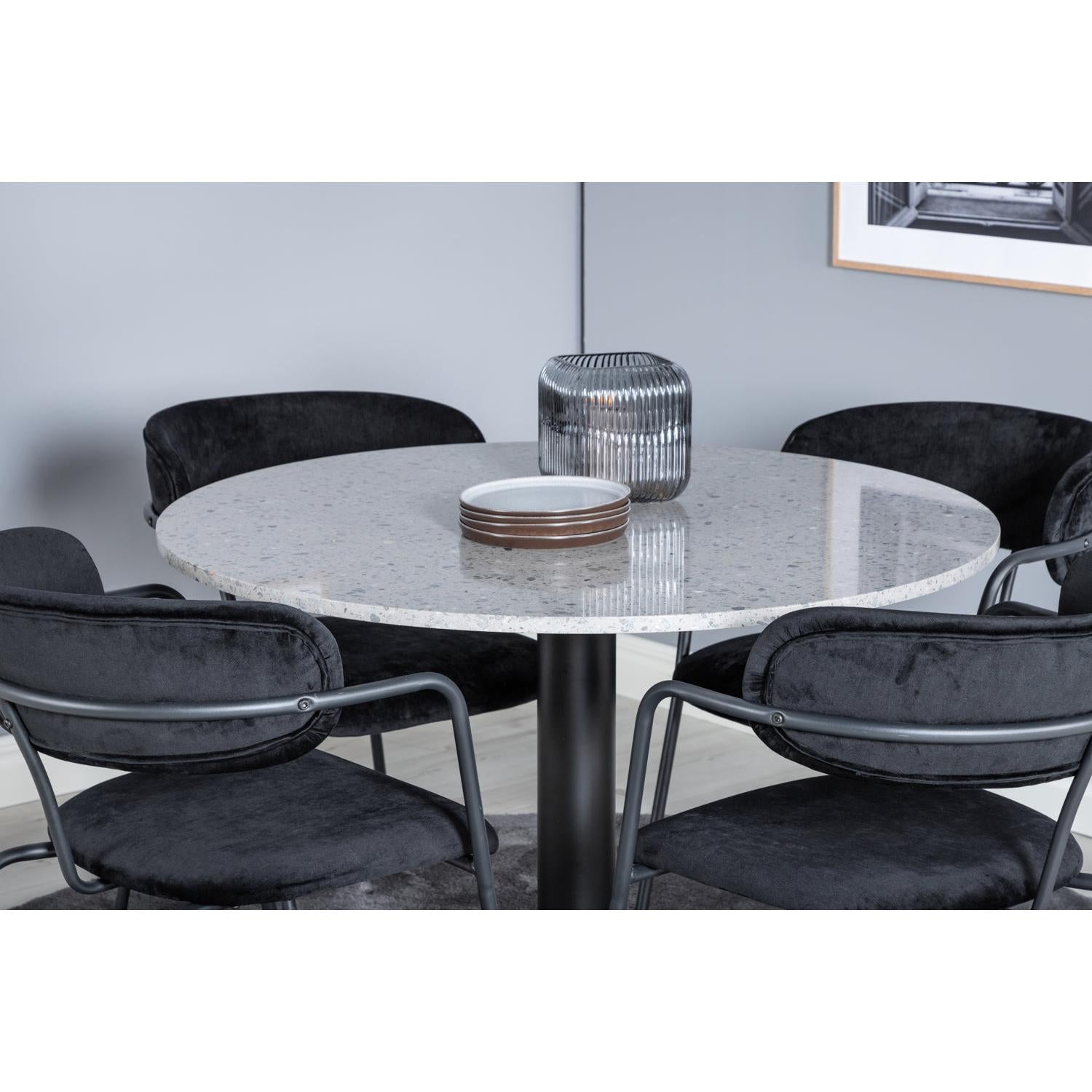 ARROW Matbord ø106 + 4 stolar-Venture Home-peaceofhome.se