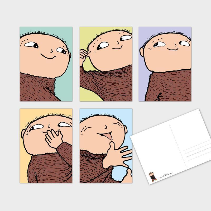 Alfons Åberg MiniPosters / Grattiskort 5-pack-Poster-Magic & Prints-Utan Grattis-text-peaceofhome.se