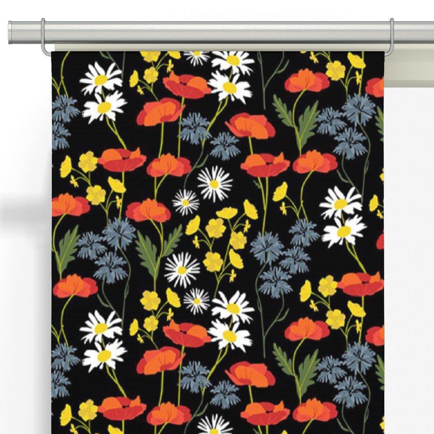 Ängsblommor Panelgardiner 2-pack-Panelgardin-Arvidssons Textil-peaceofhome.se