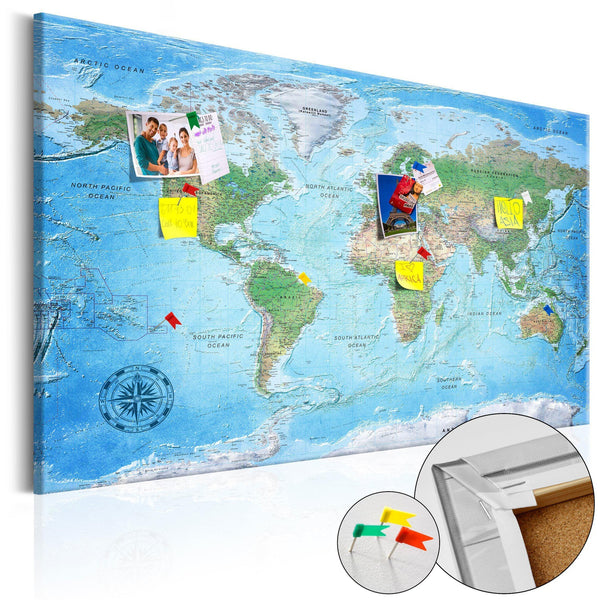 Anslagstavla i kork - Traditional Cartography-Anslagstavla-Artgeist-peaceofhome.se