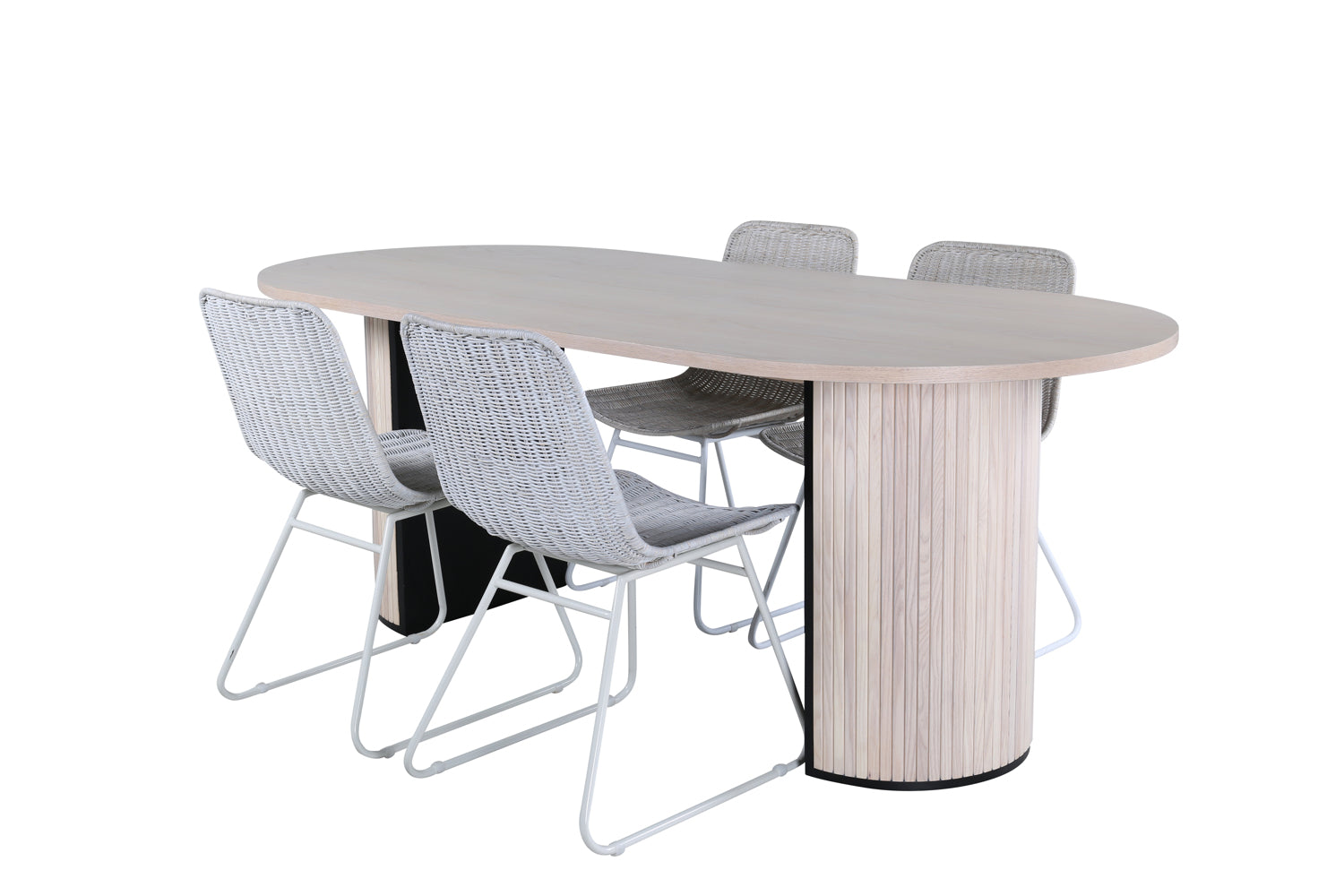 Bianca Oval Matgrupp-GR Dining Set-Venture Home-peaceofhome.se