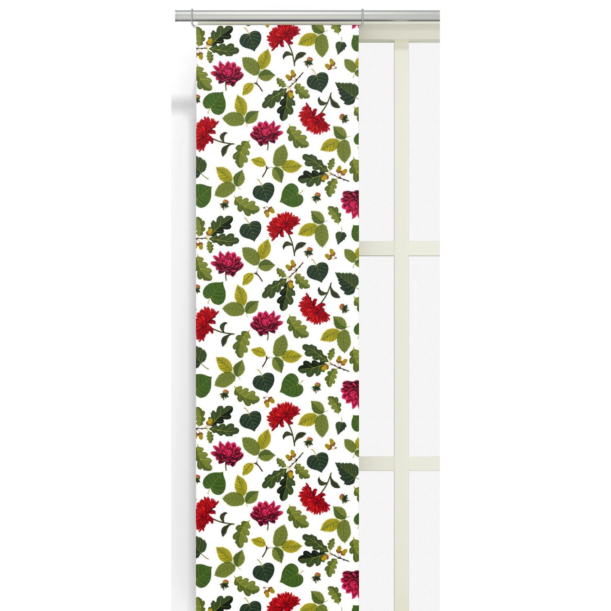 Blommor & Blad Panelgardiner 2-pack-Panelgardin-Arvidssons Textil-peaceofhome.se