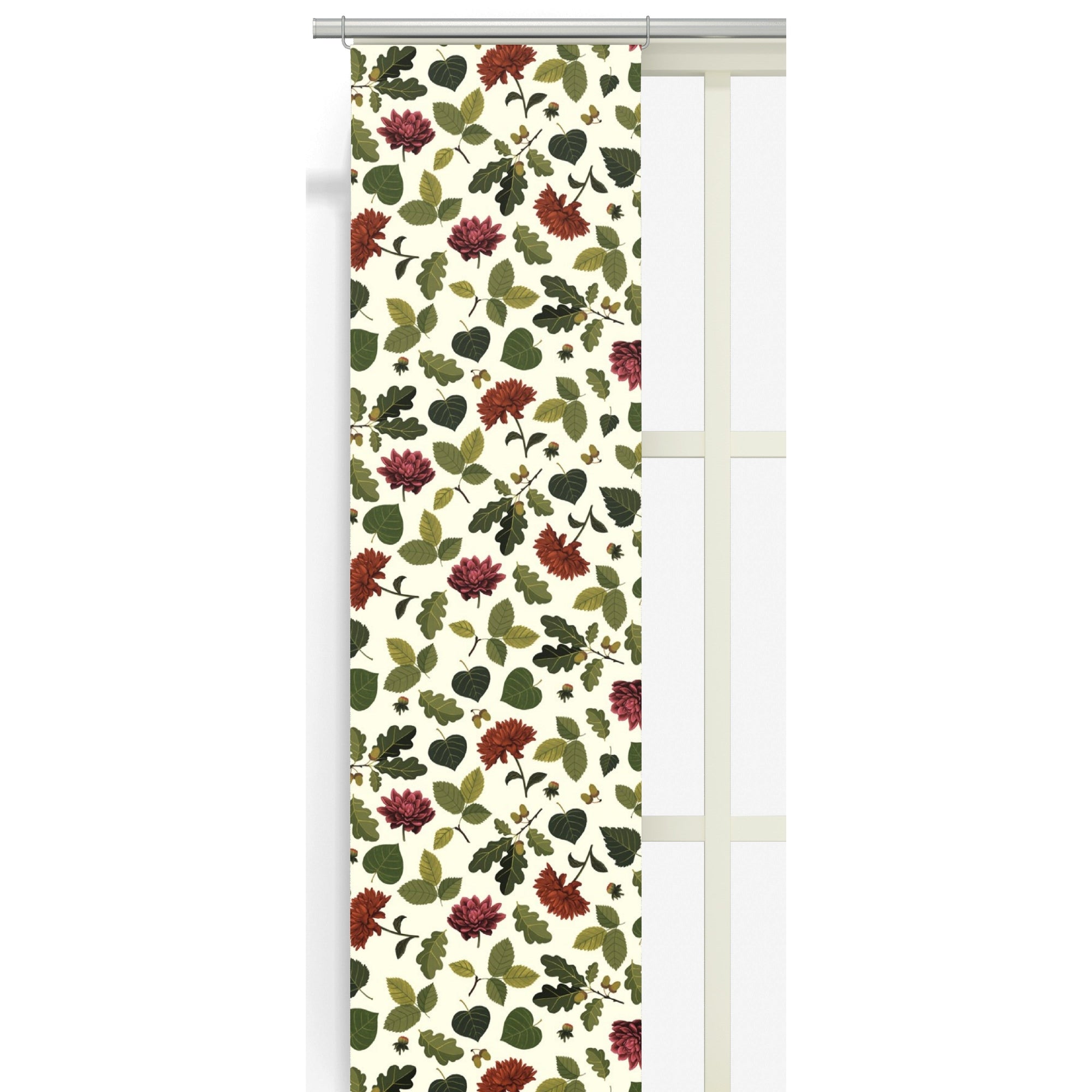 Blommor & Blad Panelgardiner 2-pack-Panelgardin-Arvidssons Textil-peaceofhome.se