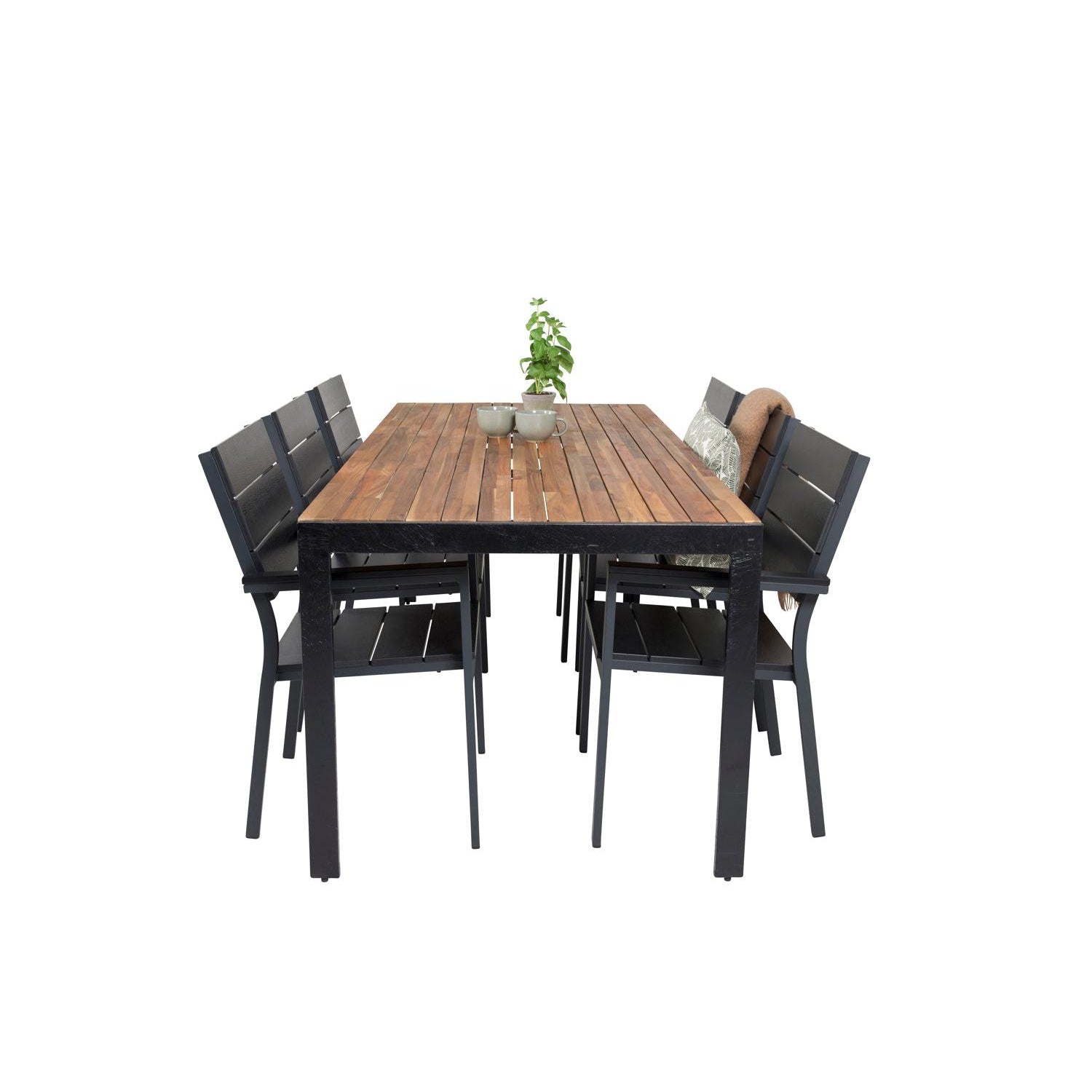 Bois Rektangulär Matgrupp-Table Set-Venture Home-peaceofhome.se