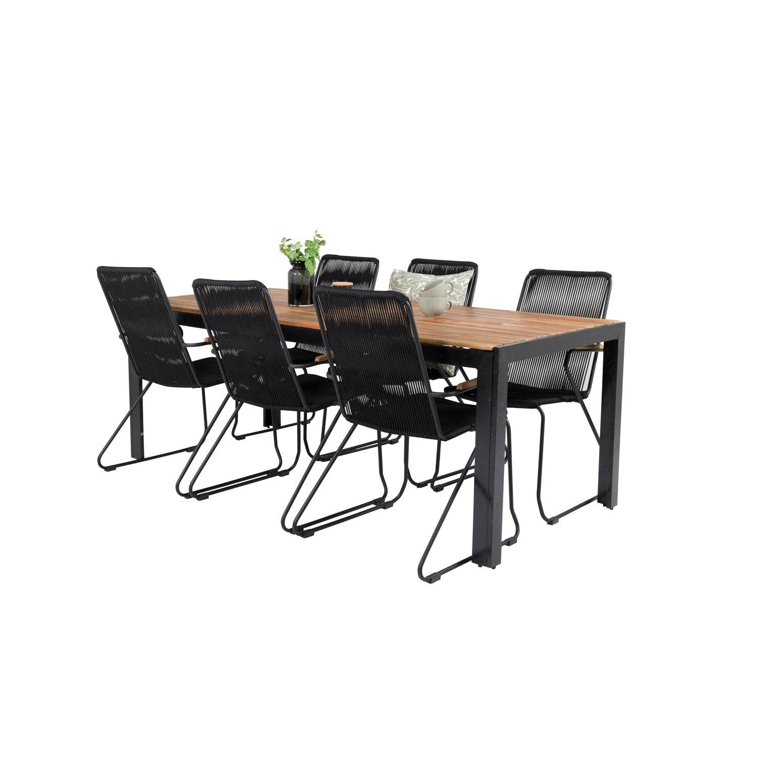 Bois Rektangulär Matgrupp-Table Set-Venture Home-peaceofhome.se