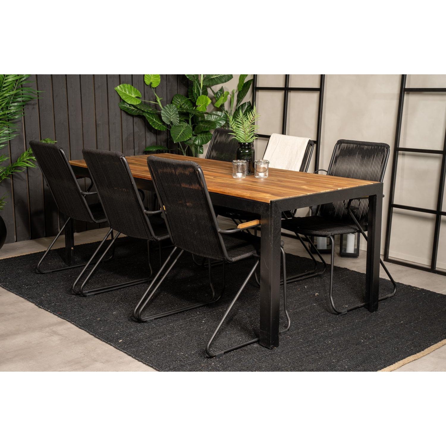 Bois Rektangulär Matgrupp-Table Set-Venture Home-peaceofhome.se