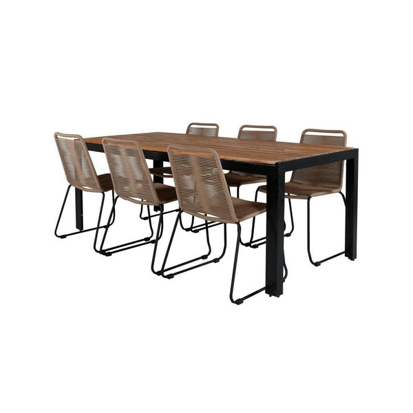 Bois Rektangulär Matgrupp-Table Set-Venture Home-peaceofhome.se