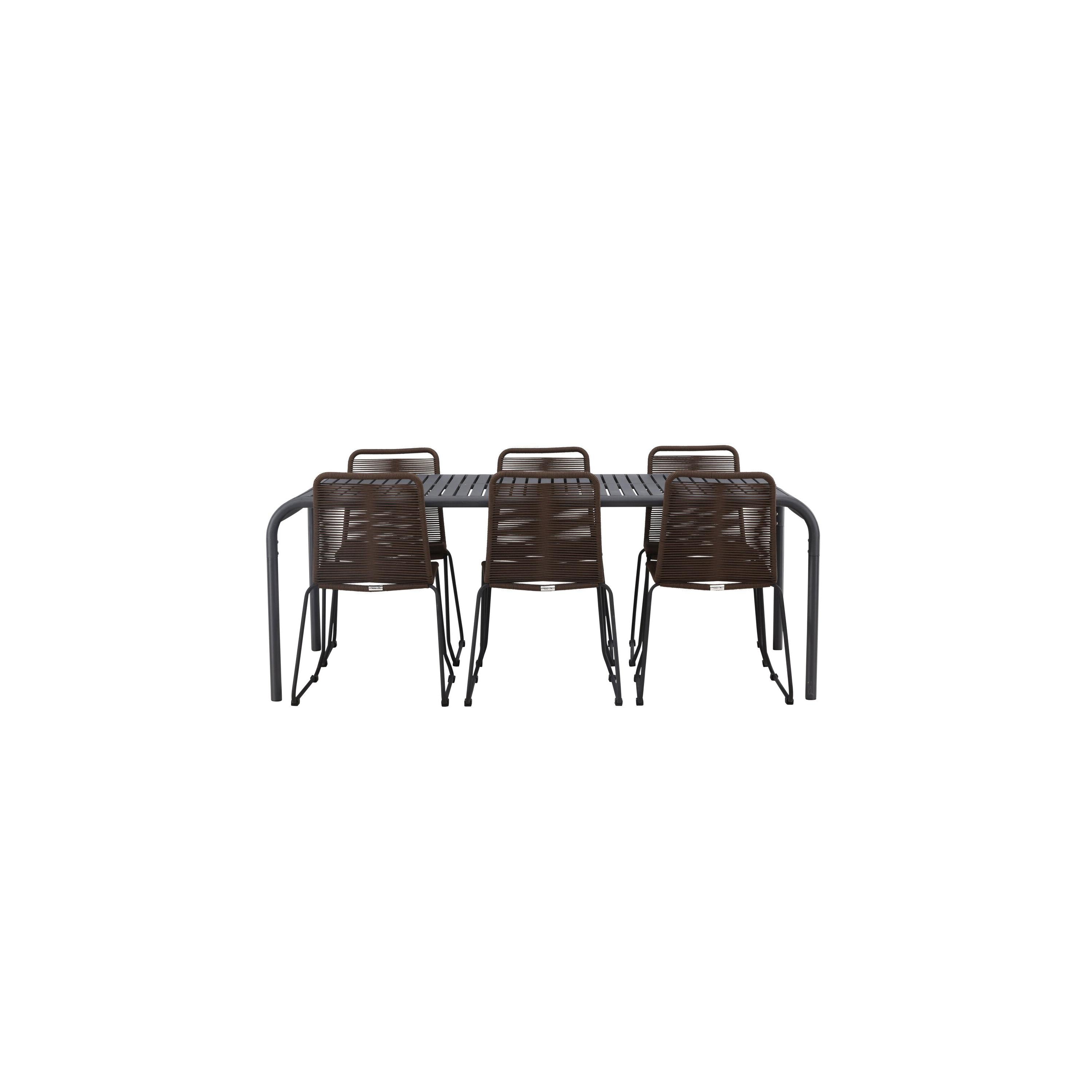 Borneo Rektangulär Matgrupp-Table Set-Venture Home-peaceofhome.se