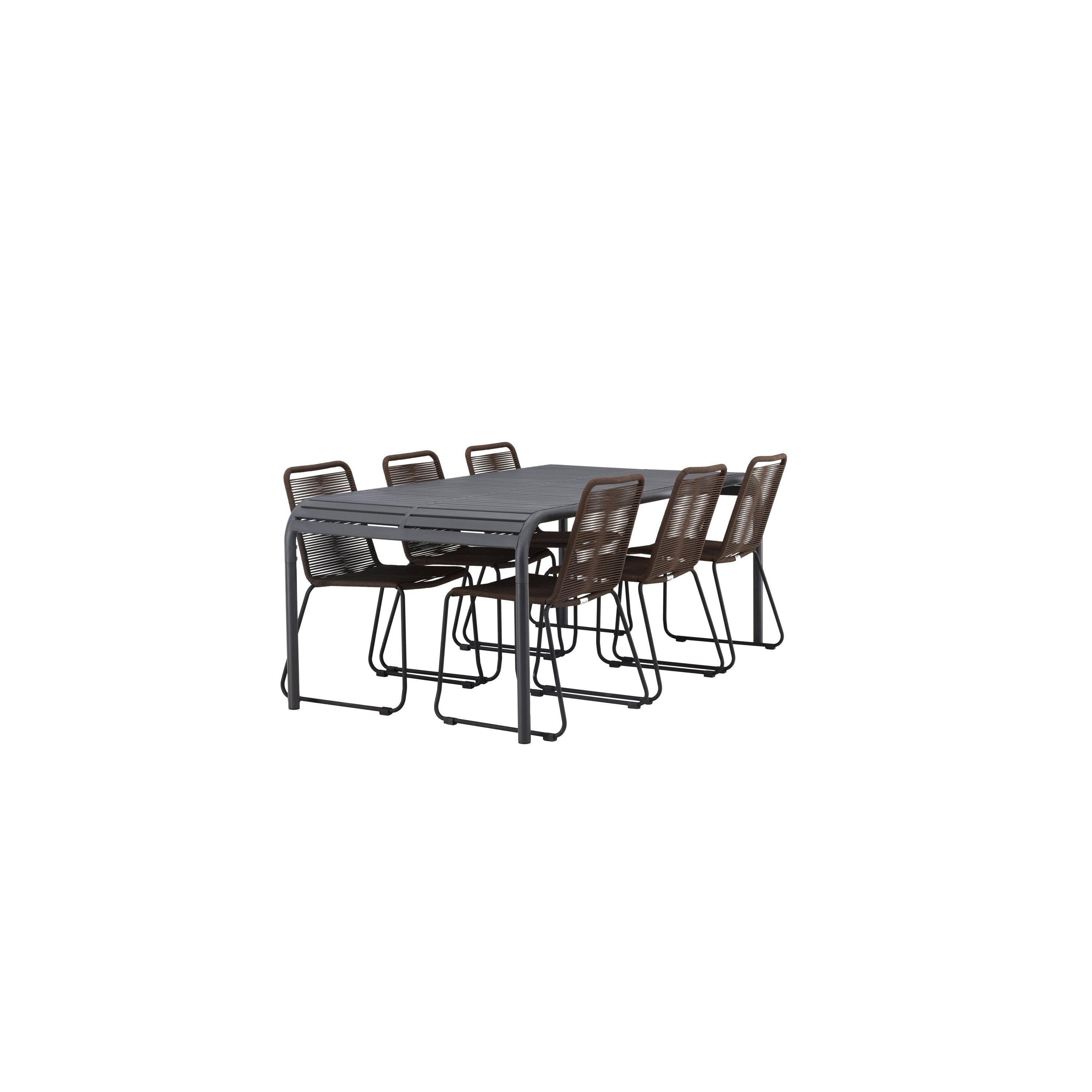Borneo Rektangulär Matgrupp-Table Set-Venture Home-peaceofhome.se