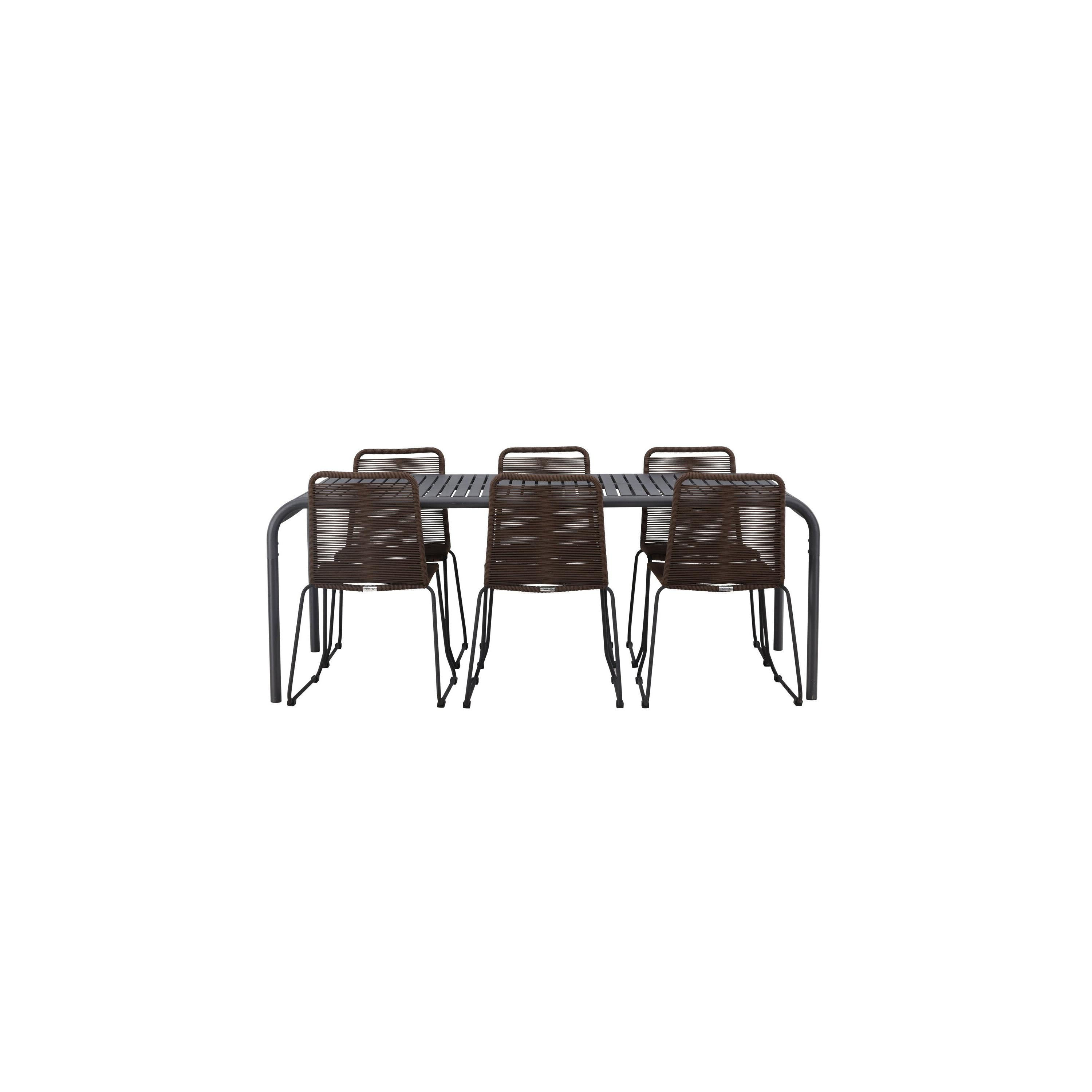 Borneo Rektangulär Matgrupp-Table Set-Venture Home-peaceofhome.se