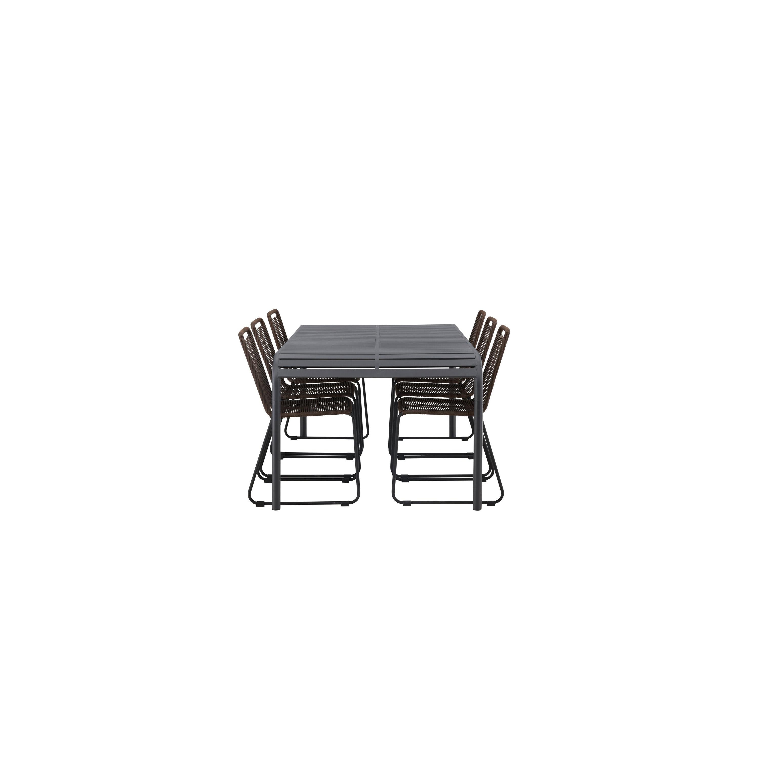 Borneo Rektangulär Matgrupp-Table Set-Venture Home-peaceofhome.se