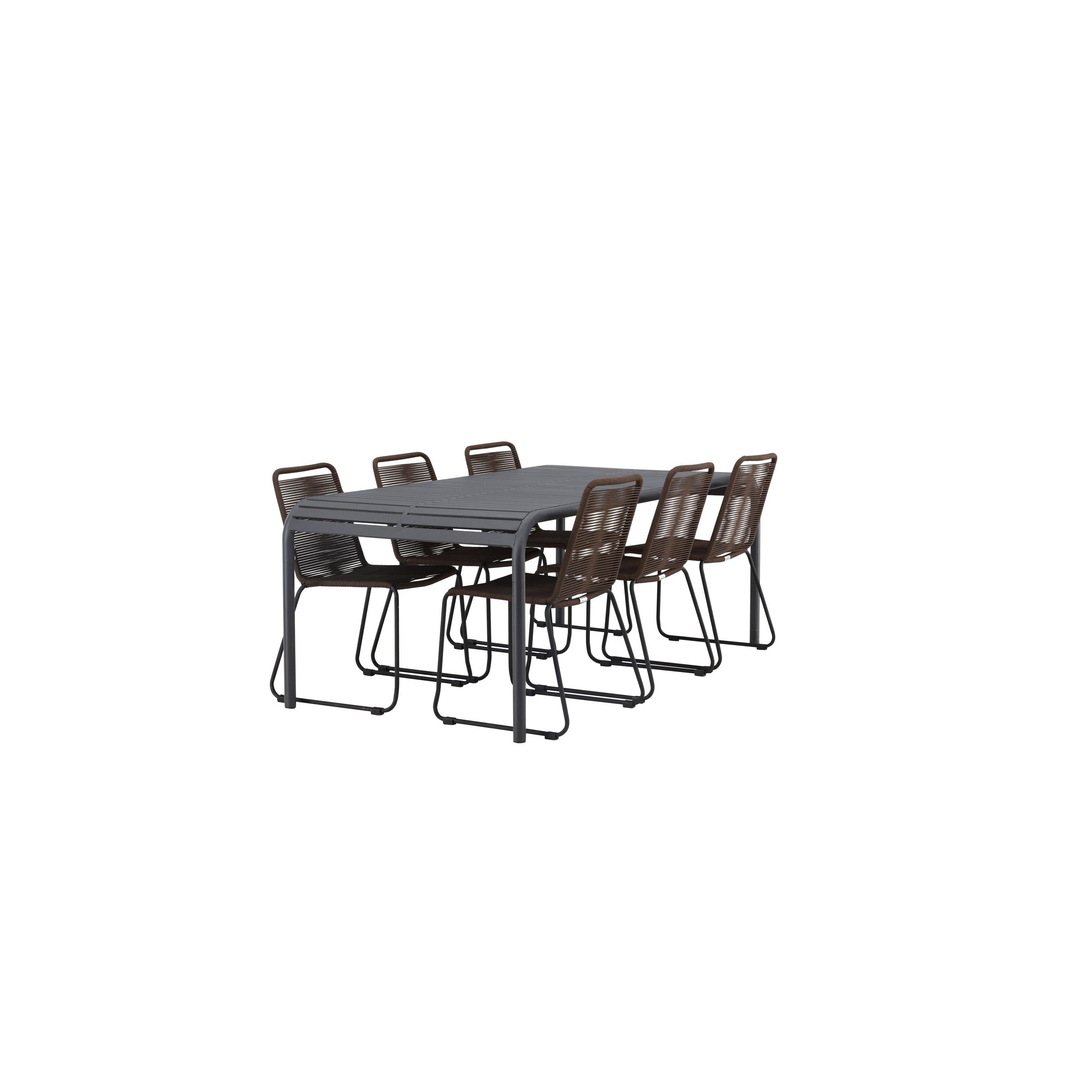 Borneo Rektangulär Matgrupp-Table Set-Venture Home-peaceofhome.se