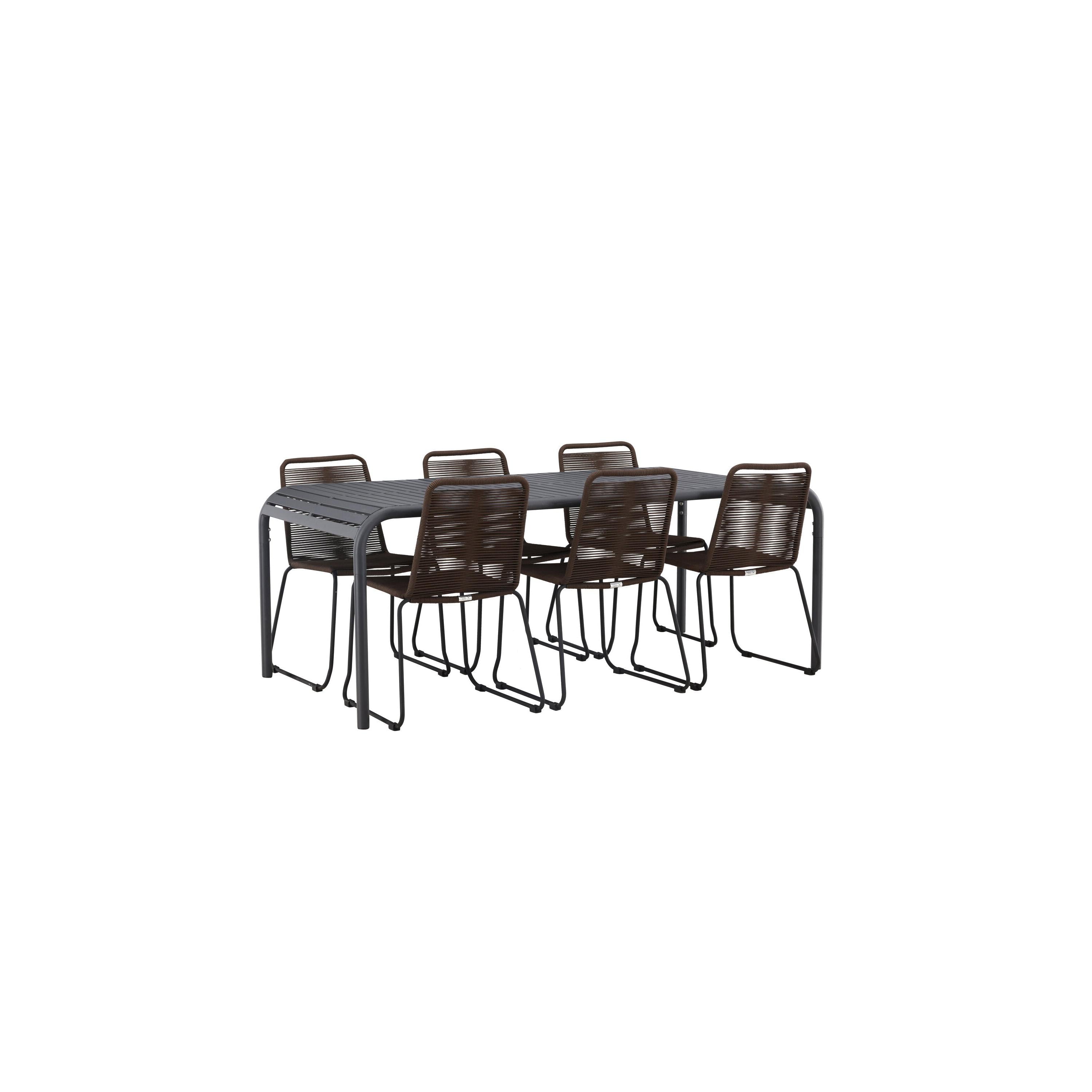 Borneo Rektangulär Matgrupp-Table Set-Venture Home-peaceofhome.se