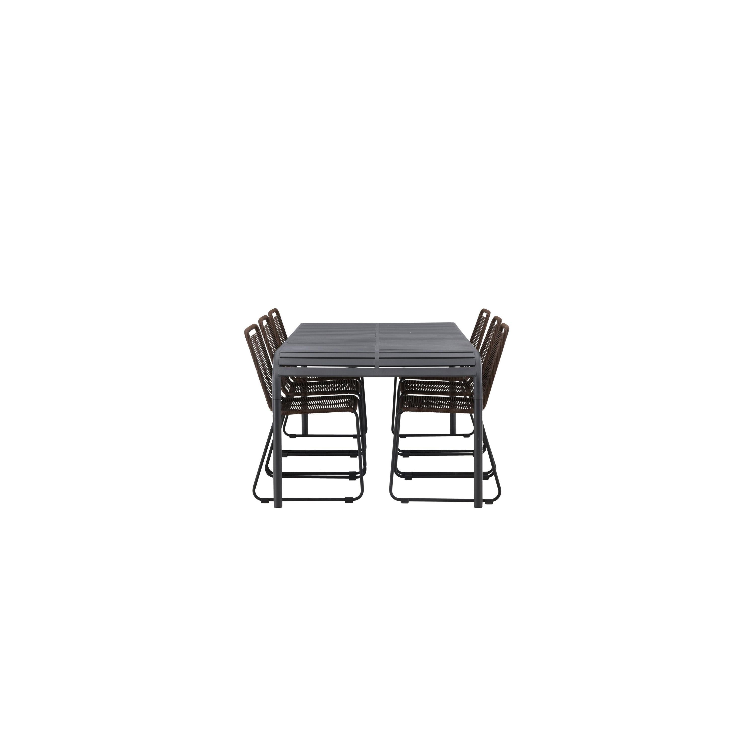 Borneo Rektangulär Matgrupp-Table Set-Venture Home-peaceofhome.se