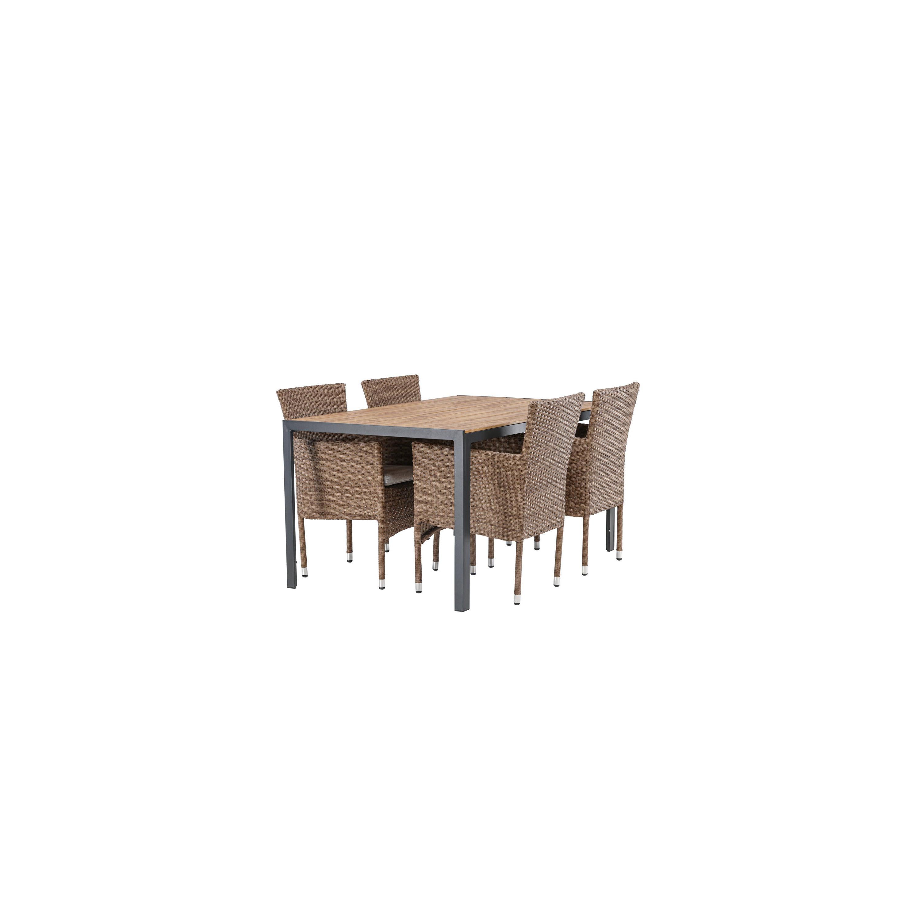 Break Rektangulär Matgrupp-Table Set-Venture Home-peaceofhome.se