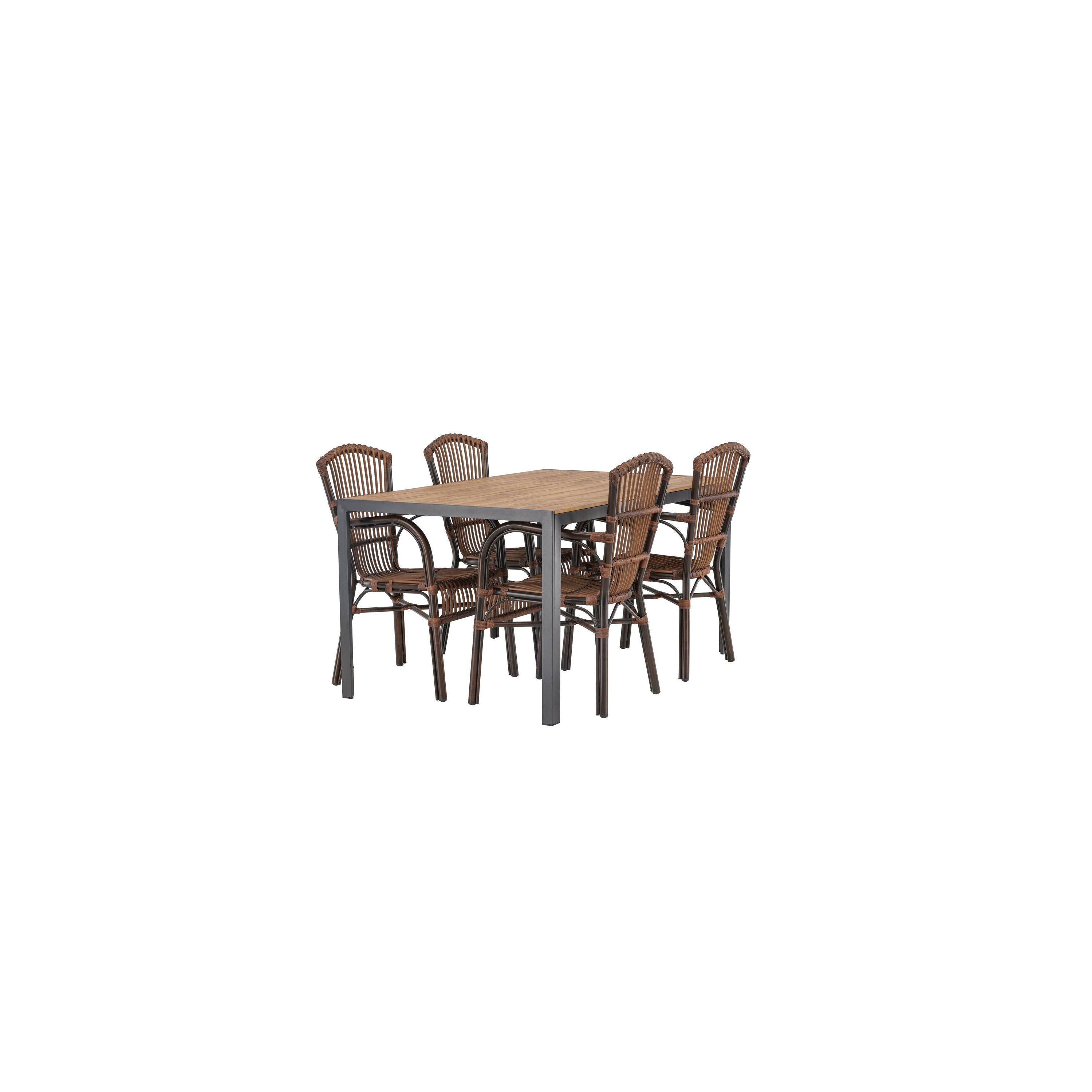 Break Rektangulär Matgrupp-Table Set-Venture Home-peaceofhome.se
