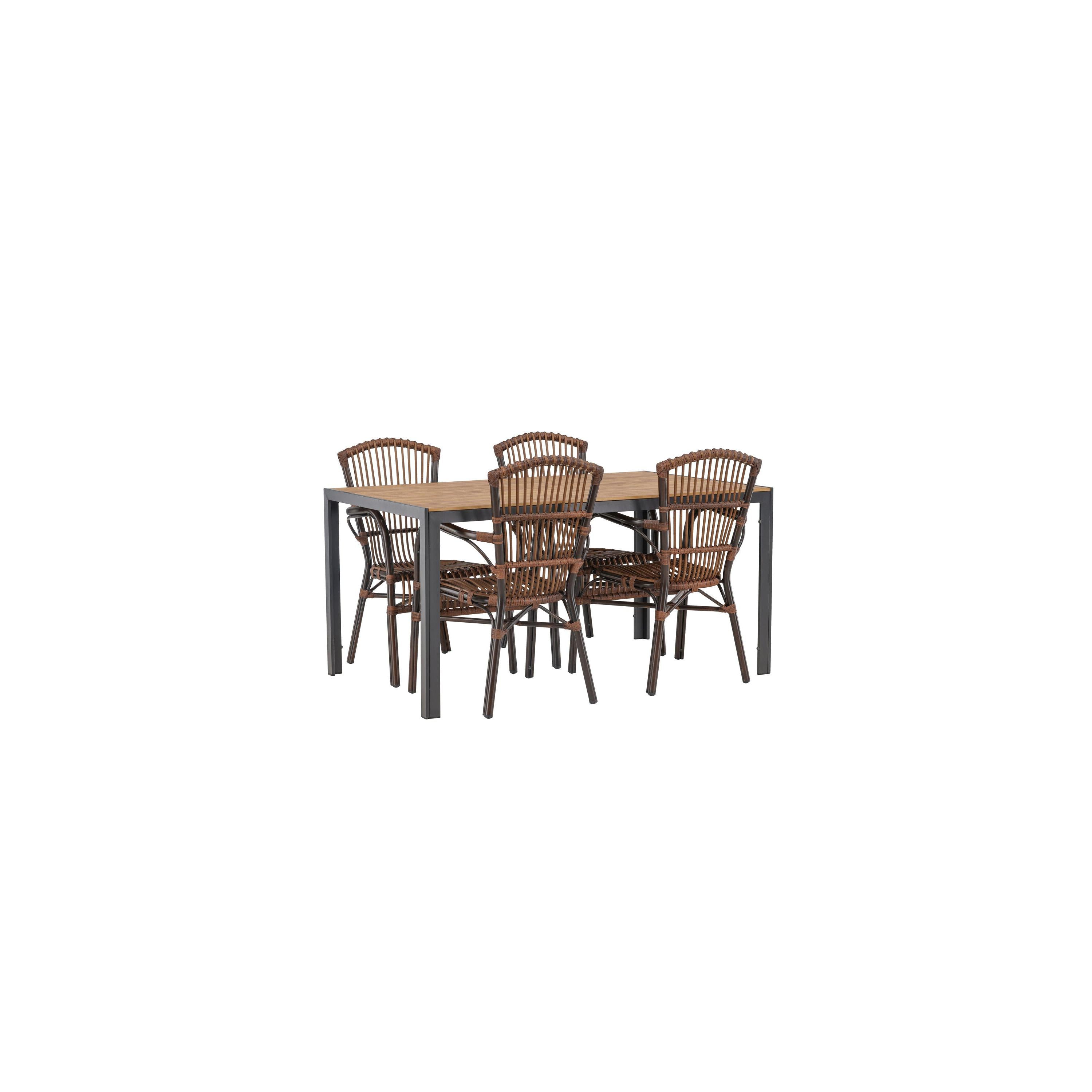 Break Rektangulär Matgrupp-Table Set-Venture Home-peaceofhome.se