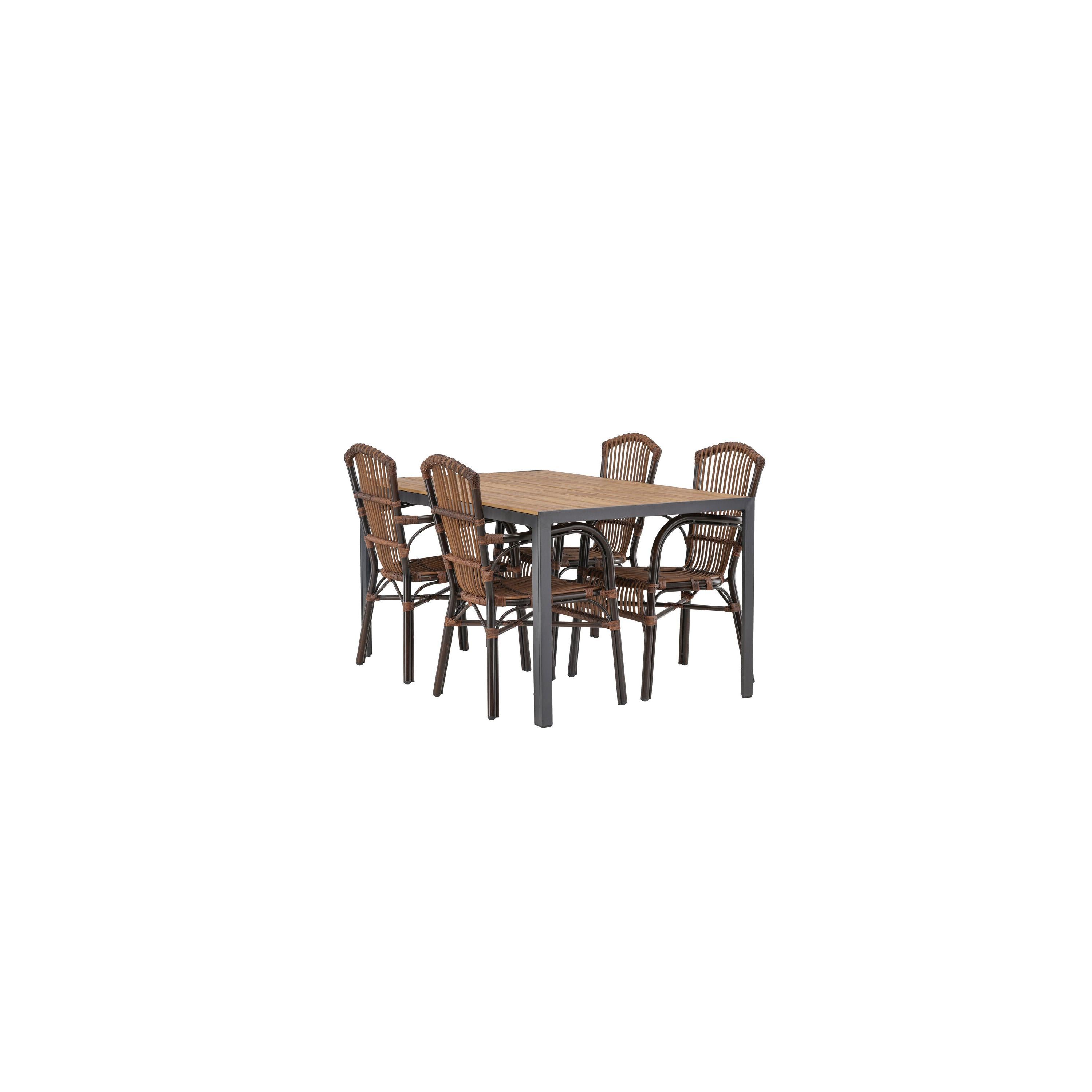 Break Rektangulär Matgrupp-Table Set-Venture Home-peaceofhome.se