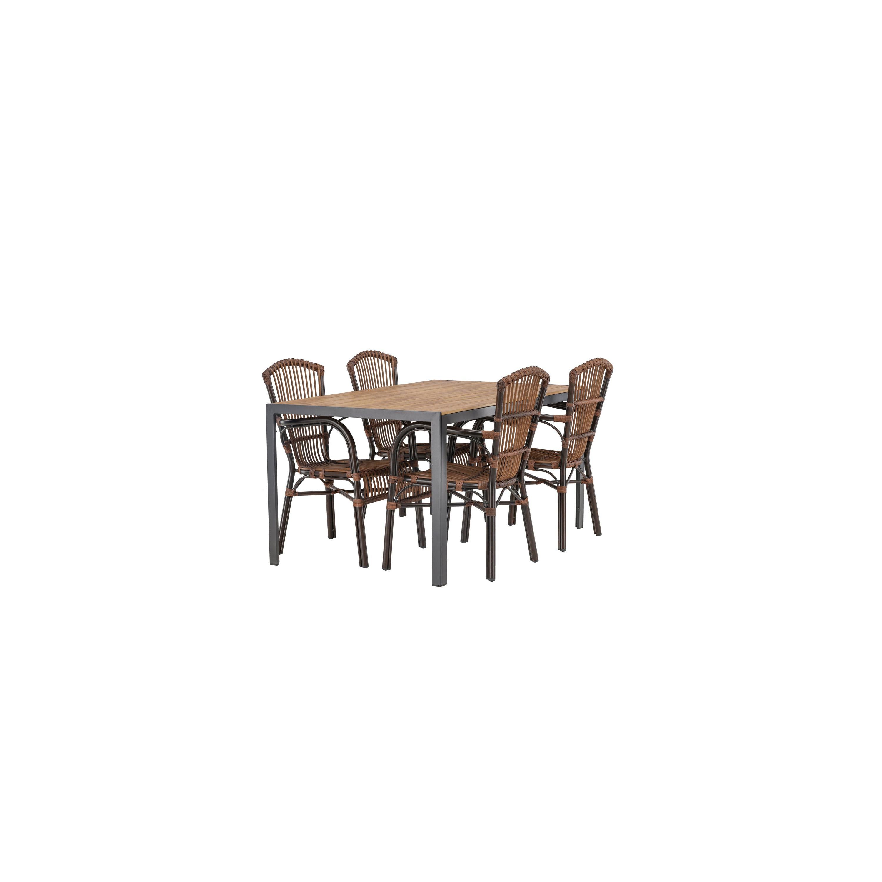 Break Rektangulär Matgrupp-Table Set-Venture Home-peaceofhome.se
