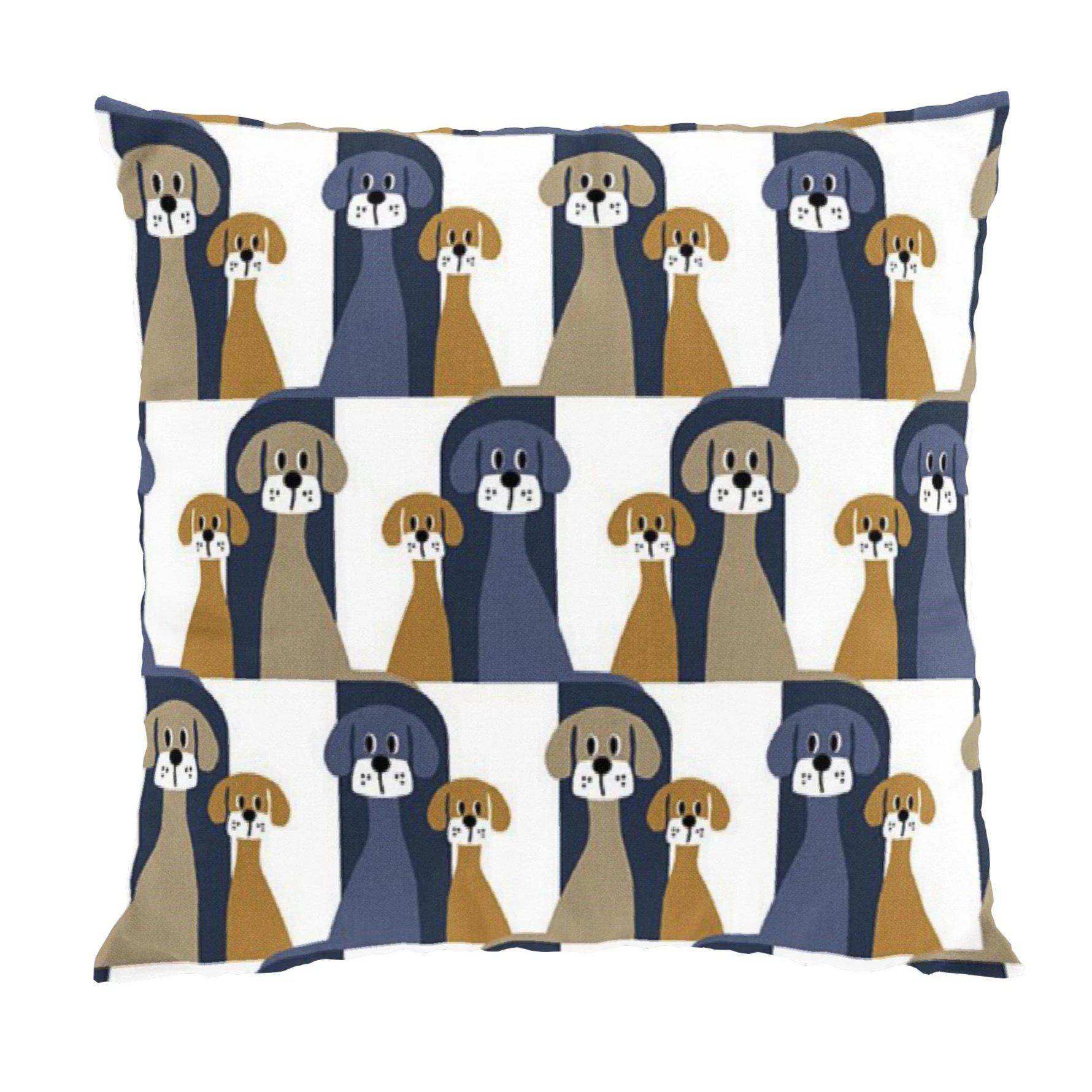 Buster Kuddfodral 47x47 cm-Kuddfodral-Arvidssons Textil-Blå-peaceofhome.se