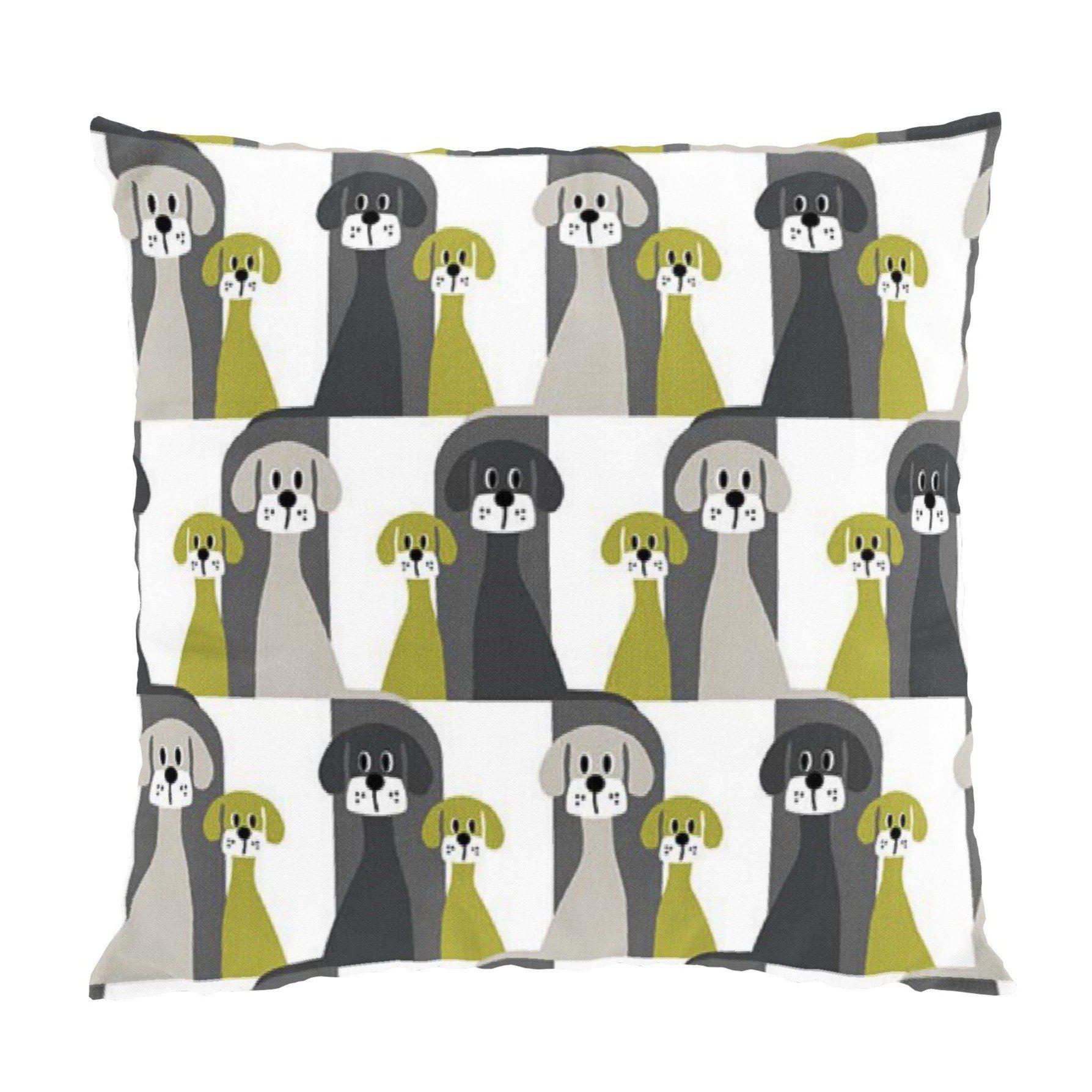 Buster Kuddfodral 47x47 cm-Kuddfodral-Arvidssons Textil-Lime-peaceofhome.se