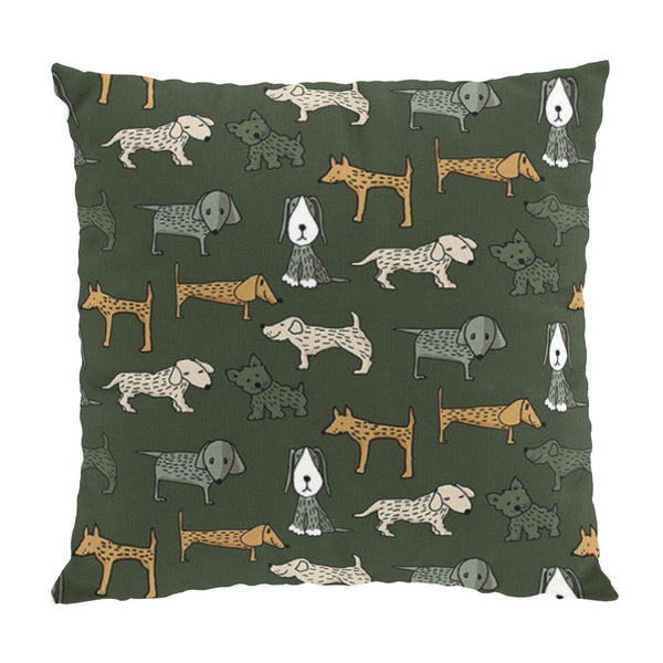 Byrackor Kuddfodral 47x47 cm-Kuddfodral-Arvidssons Textil-Grön-peaceofhome.se