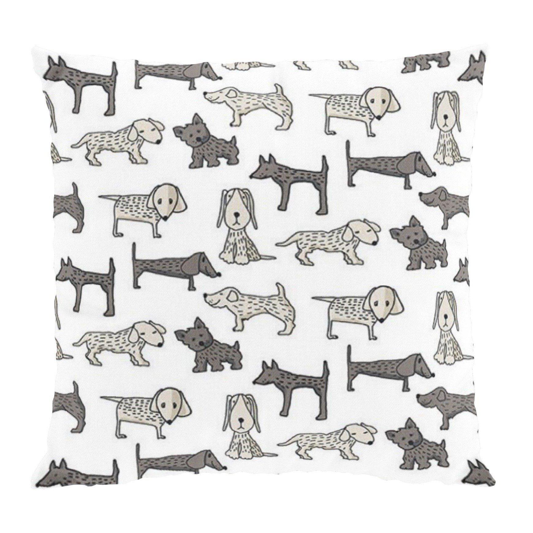 Byrackor Kuddfodral 47x47 cm-Kuddfodral-Arvidssons Textil-Vit-peaceofhome.se