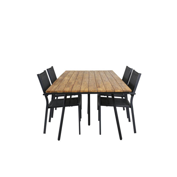 CHAN COPACABANA Matbord 200x100 cm + 4 stolar | Utemöbler-Matgrupp Utomhus-Venture Home-peaceofhome.se