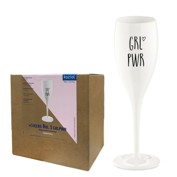 CHEERS Champagneglas - Grl pwr - 6-pack-Champagneglas-Koziol-peaceofhome.se
