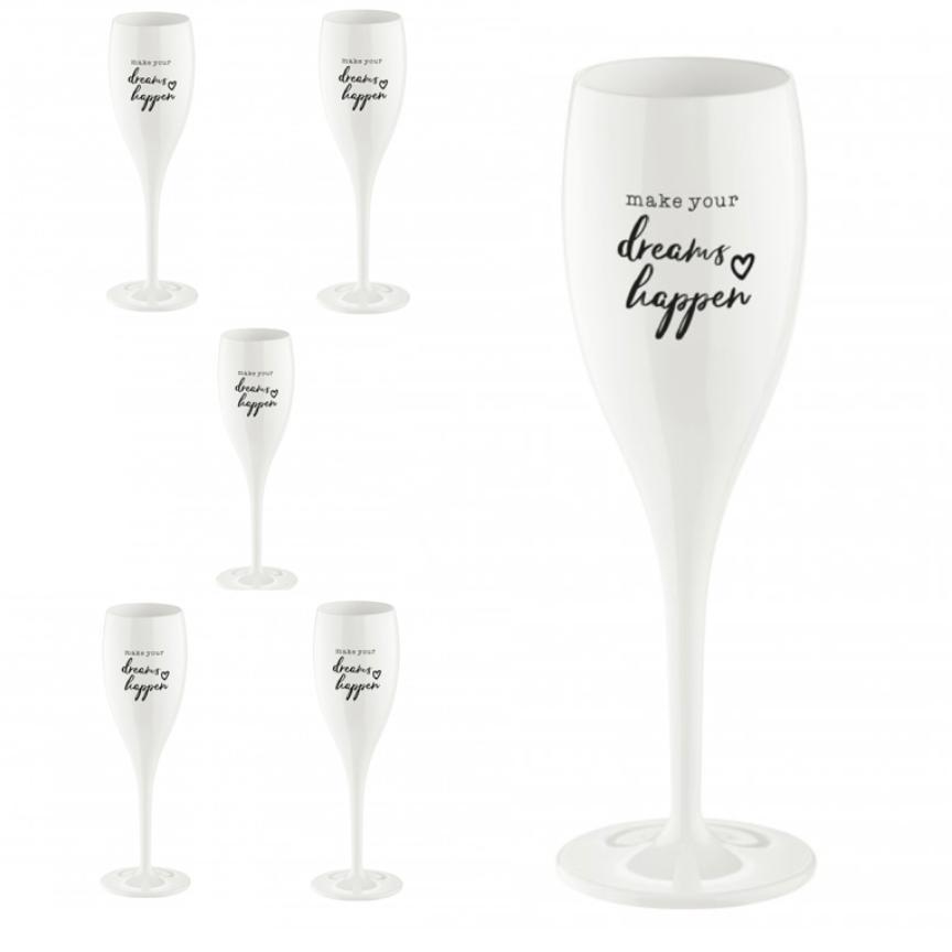 CHEERS Champagneglas - Make dreams happen - 6-pack-Champagneglas-Koziol-peaceofhome.se