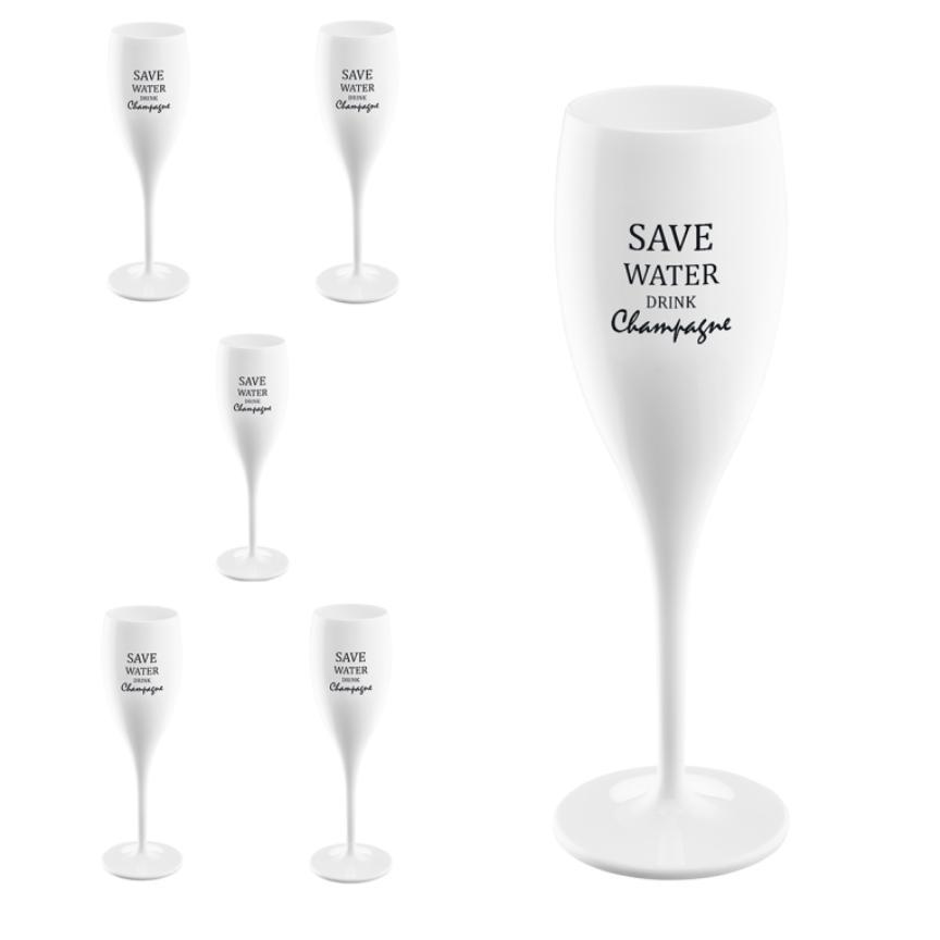 CHEERS Champagneglas - Save water drink champagne - 6-pack-Champagneglas-Koziol-peaceofhome.se