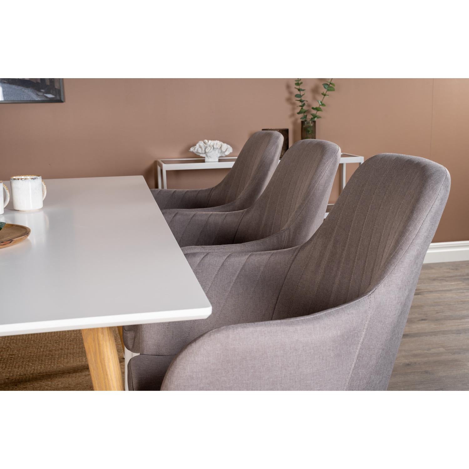 COMFORT POLAR Matbord 180x90 + 6 stolar-Venture Home-peaceofhome.se