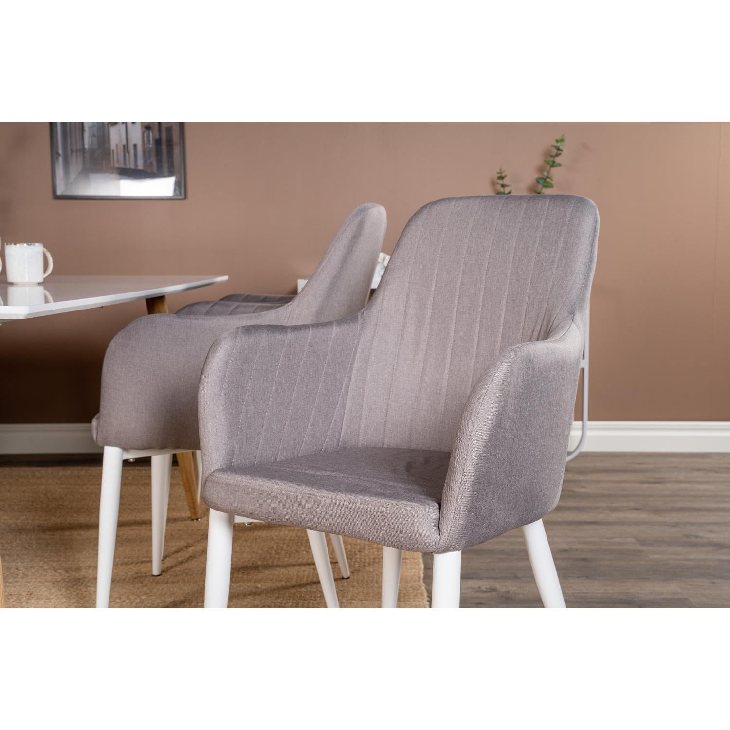 COMFORT POLAR Matbord 180x90 + 6 stolar-Venture Home-peaceofhome.se