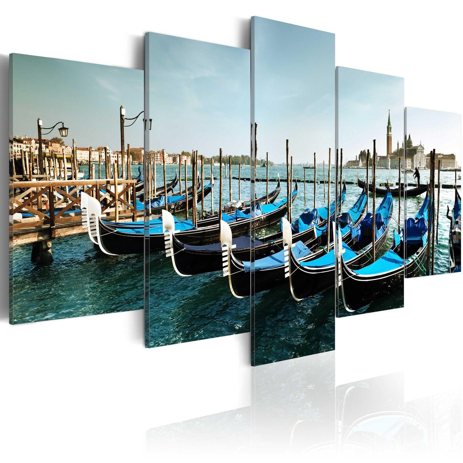 Canvas Tavla - A canal in Venice-Tavla Canvas-Artgeist-100x50-peaceofhome.se