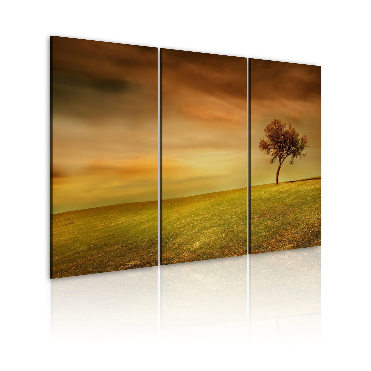 Canvas Tavla - A lonely tree on a meadow-Tavla Canvas-Artgeist-60x40-peaceofhome.se