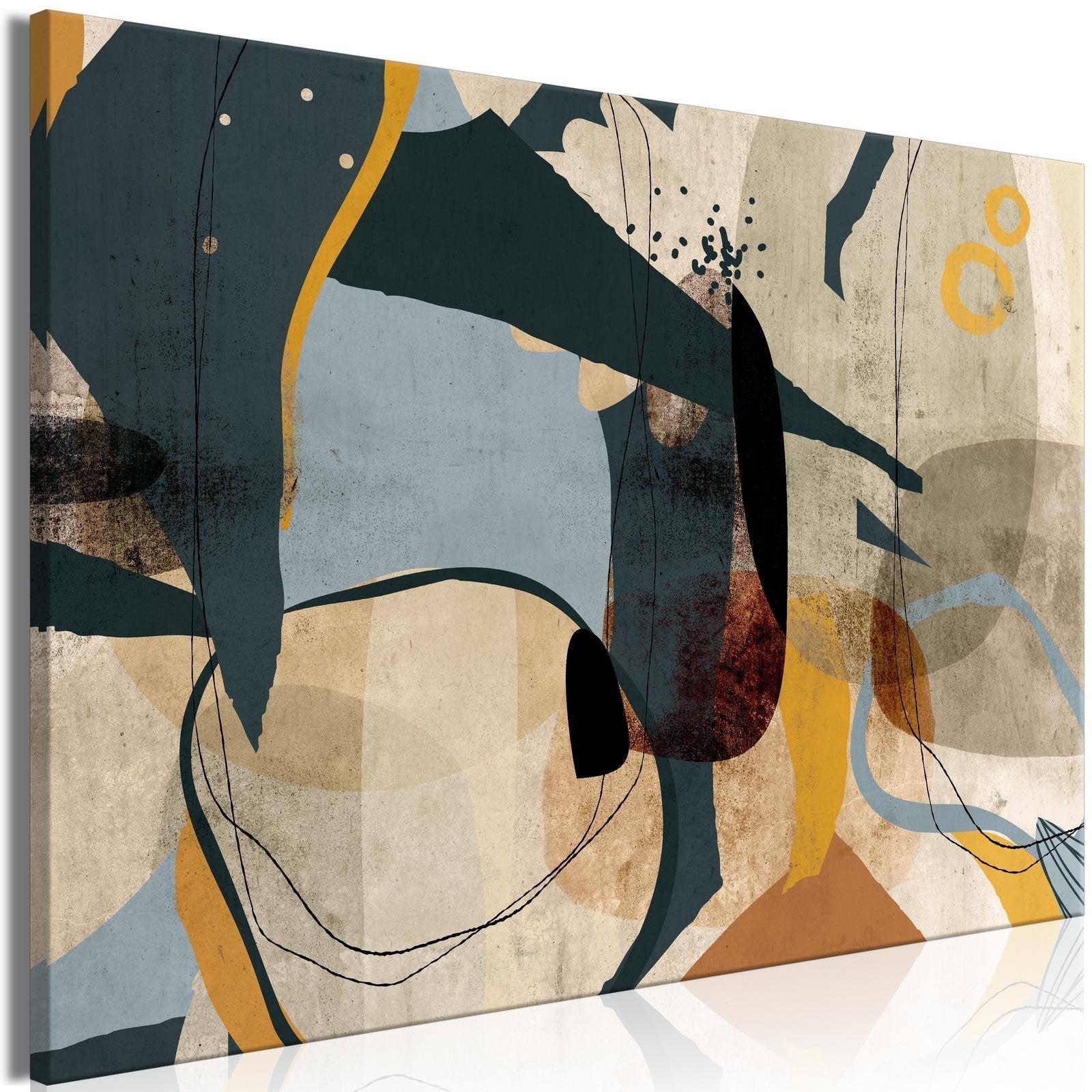 Canvas Tavla - Abstract Conglomerate Wide-Tavla Canvas-Artgeist-60x40-peaceofhome.se