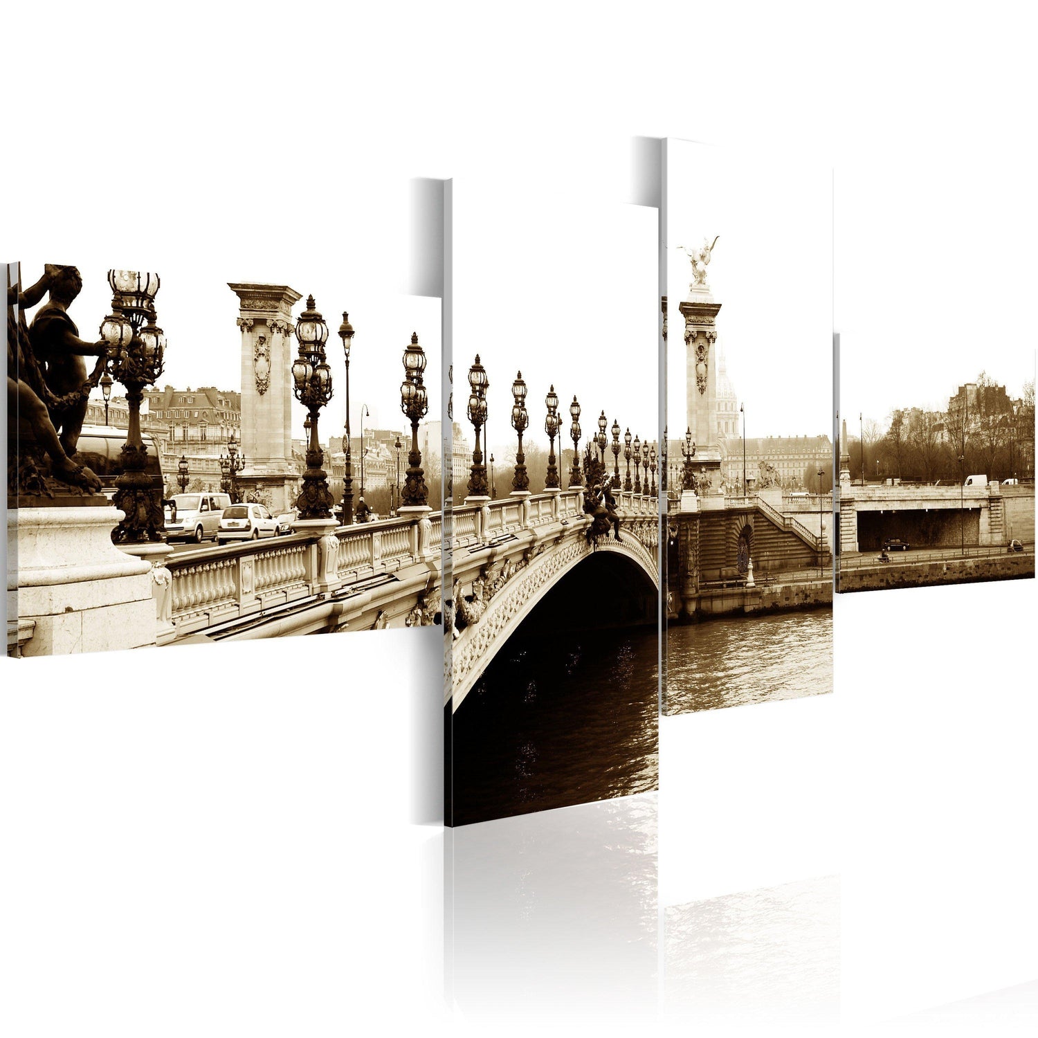 Canvas Tavla - Alexander II Bridge, Paris-Tavla Canvas-Artgeist-100x45-peaceofhome.se